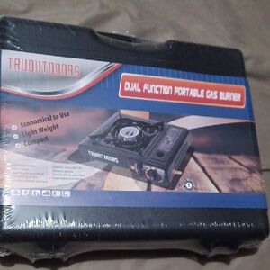 TruOutdoors Dual Function Portable Gas Burner, For Camping, Tailgaiting